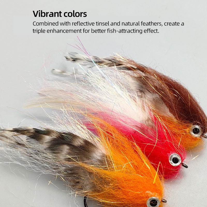 Big-Eyed Artificial Baitfish Streamer Fly Fishing Tackle Lure
