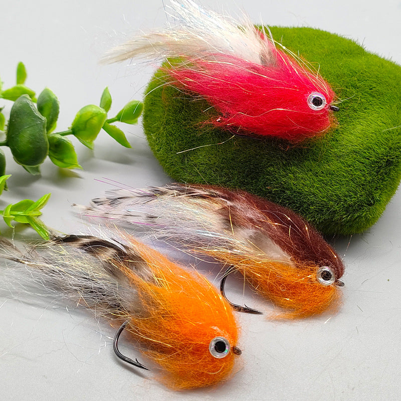 Big-Eyed Artificial Baitfish Streamer Fly Fishing Tackle Lure