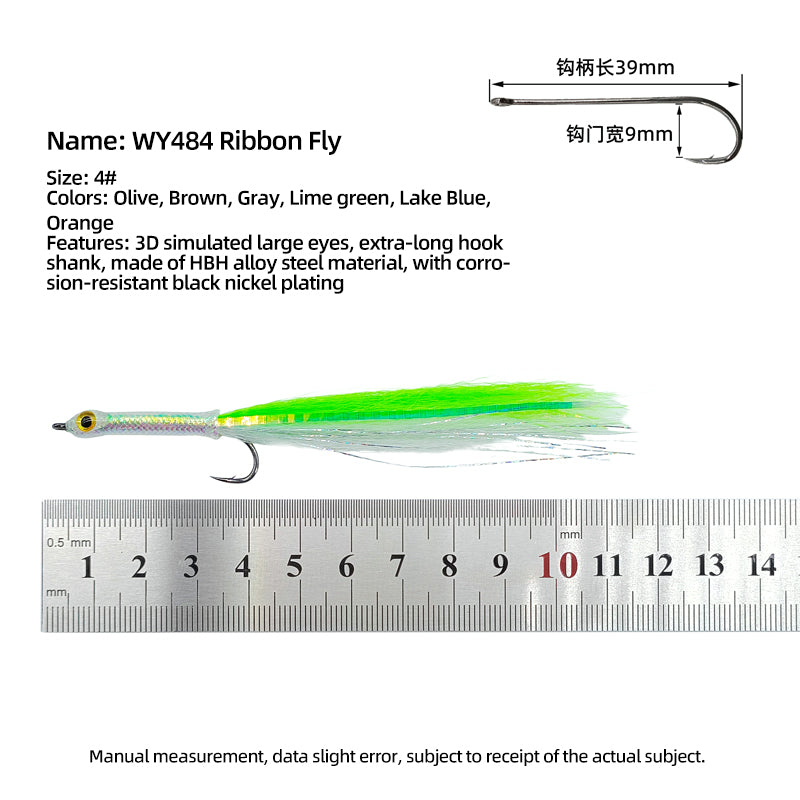 Long-Shank 3D Big-Eye Baitfish Streamer Fly Fishing Lures