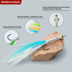 Long-Shank 3D Big-Eye Baitfish Streamer Fly Fishing Lures