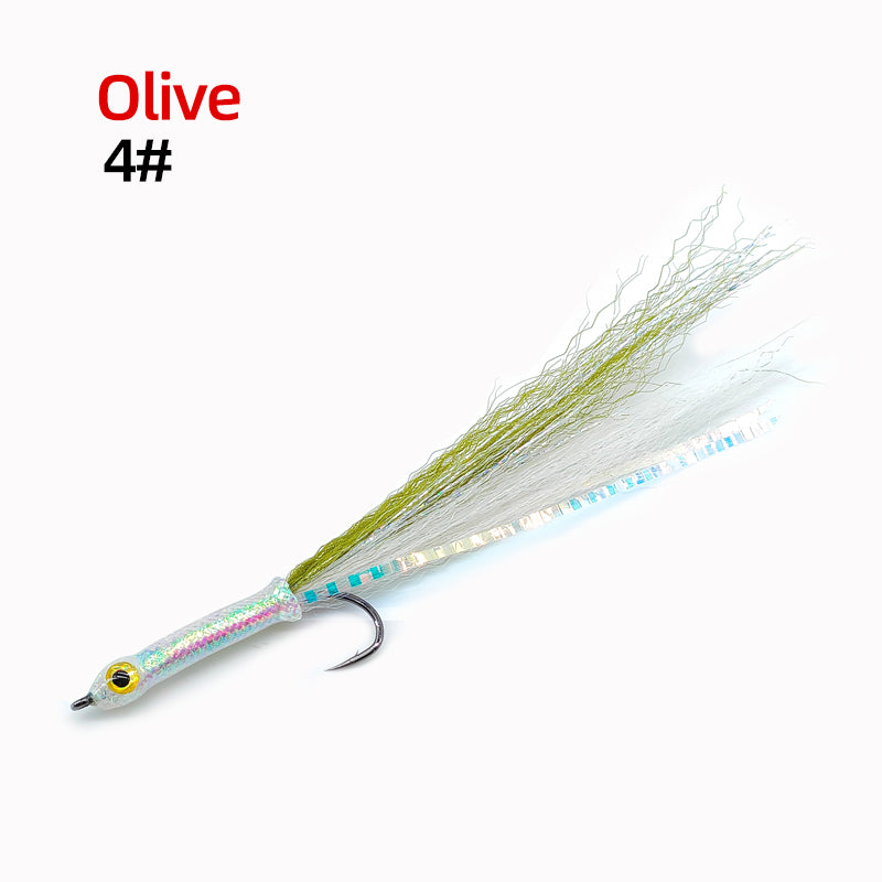 Long-Shank 3D Big-Eye Baitfish Streamer Fly Fishing Lures