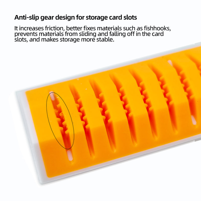 Fly Fishing 13 Slots Material & Fly Prep Station Streamers Material Organizer Semi-finished Lure Display Holder Silicone Tool