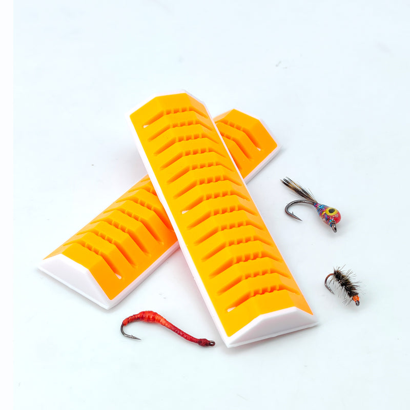 Fly Fishing 13 Slots Material & Fly Prep Station Streamers Material Organizer Semi-finished Lure Display Holder Silicone Tool