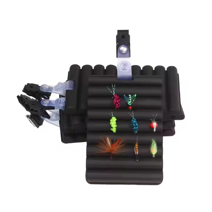 Fly Fishing Ripple Foam Fly Patch, Fly and Hook Storage EVA Foam Hanger with Clip