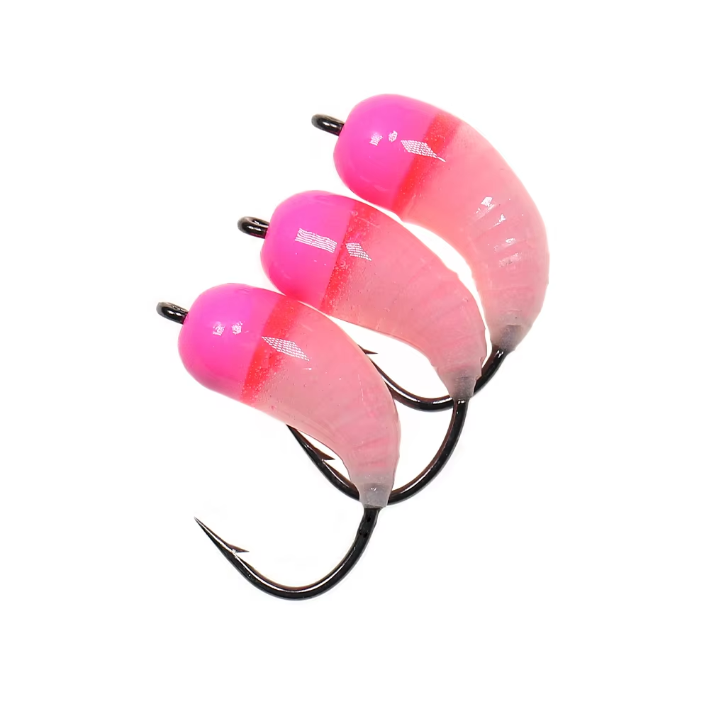 Large Brass Beaded Nymph with Hairy-Legged Flying Caddis Larvae for Ice Fishing Trout & Bluegill Flying Insect Lures Accessory