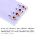 Brass Bead Head Wet Nymph Barbless Fly Tying Hook Midge Nymph