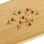 Brass Bead Head Wet Nymph Barbless Fly Tying Hook Midge Nymph