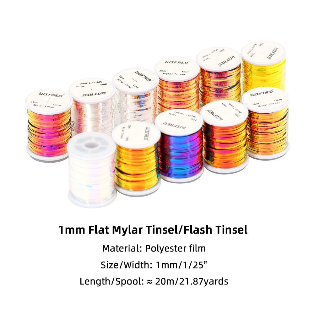 1 mm Flat Mylar Wire for Dry/Wet Nymphs