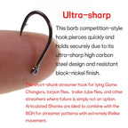 Saltwater Big Streamer Fly Hook wide Gap Fishing Hook For Tying Finesse