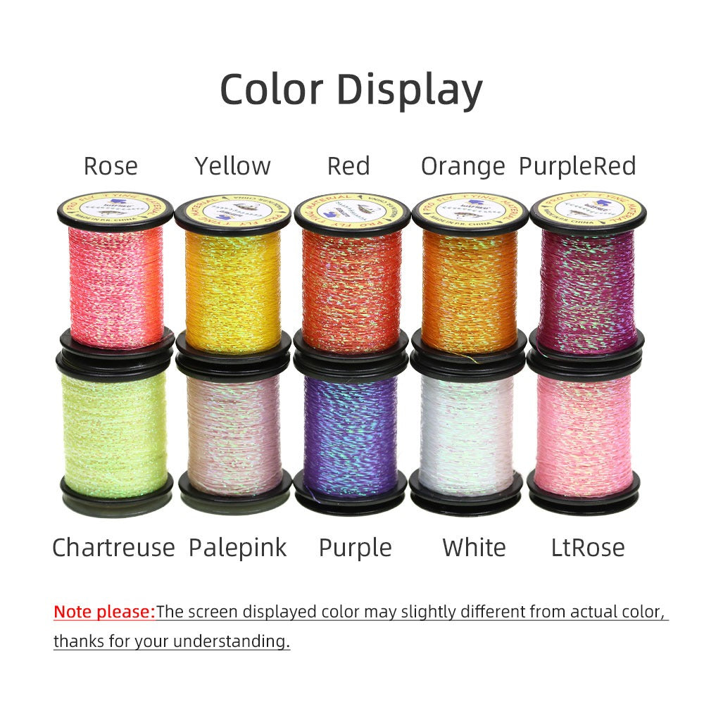 Fly Fishing Lure Material plastic Tinsel Material