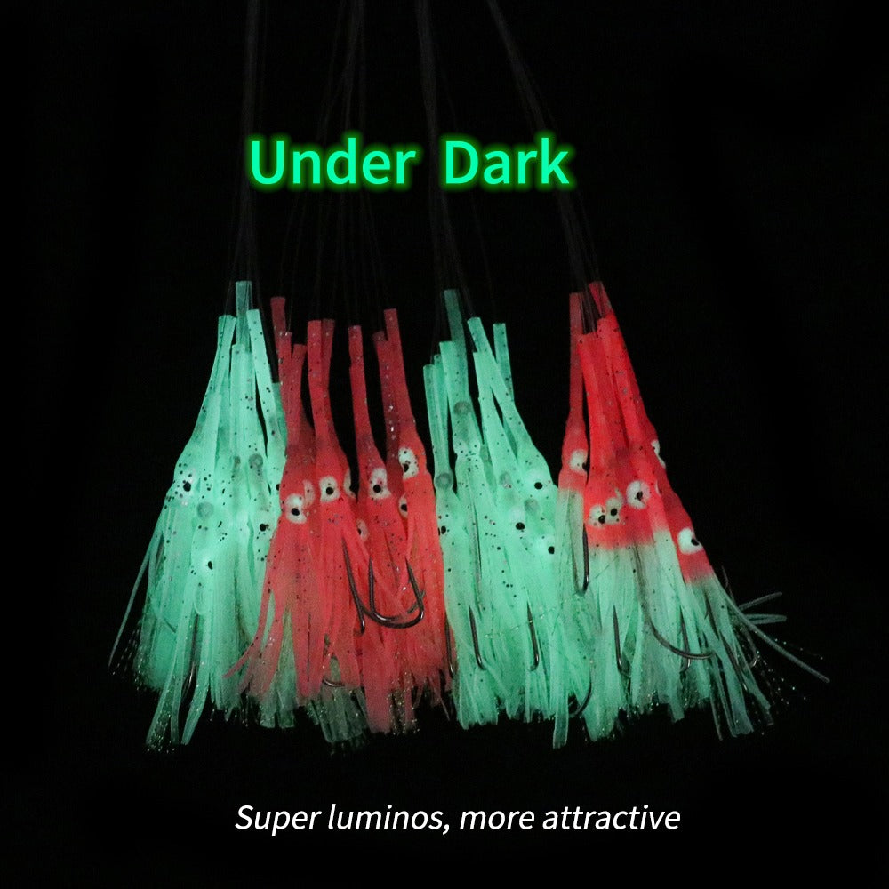 Pre-tied Long Mouth Squid Skirts Rigs