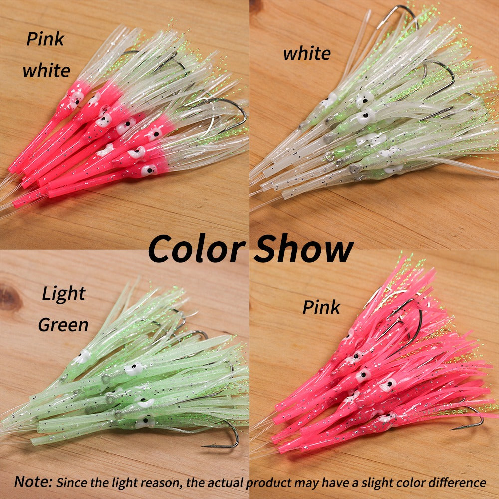 Pre-tied Long Mouth Squid Skirts Rigs