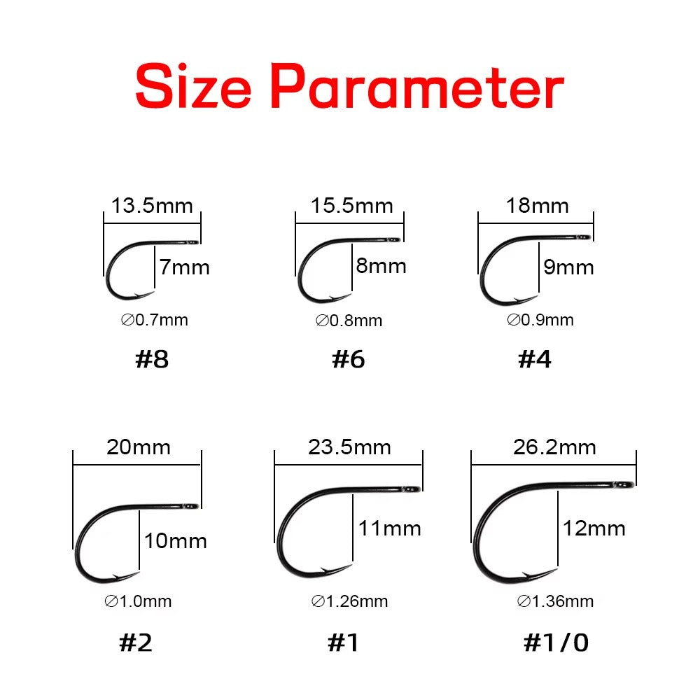 Saltwater Big Streamer Fly Hook wide Gap Fishing Hook For Tying Finesse
