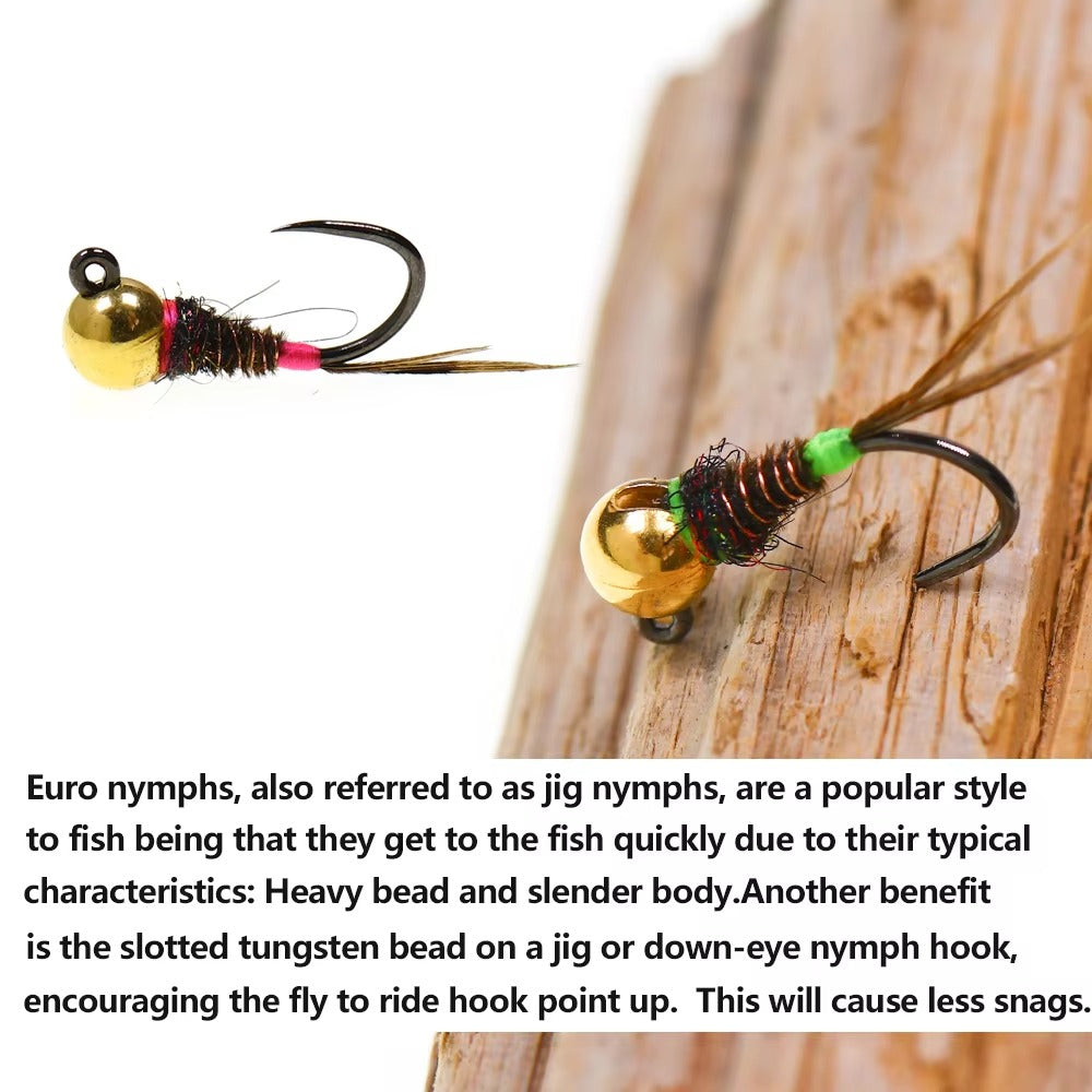 Euro Nymph Jig Nymph Pheasant Tail freshwater Fish Fishing Lure