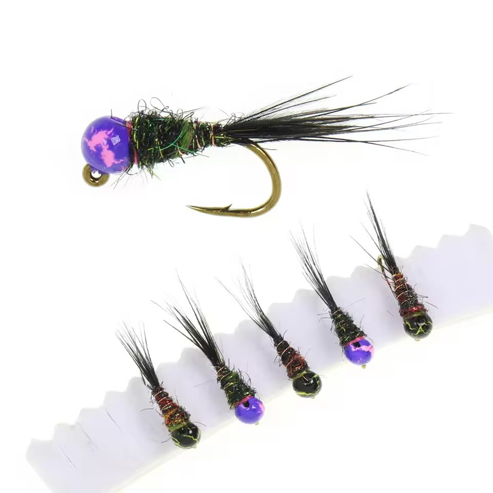 Mottled Jig Bead Head Wet Euro Nymph