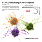 Fly Dumbbell Eyes Artificial Crab Bait Fly Fishing Flies saltwater Fishing Flies Bonefish Permit Striped Bass Fishing Lures