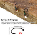 Tungsten Beadhead Cdc Jig Nymph Fly Wet Euro Nymph Barbless Jig Hook