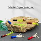 Soft Plastic Lure tube Bait Crappie plastic Worm Baits For Freshwater Pan Fish Trout pvc Crappie Lure river Fishing Lure