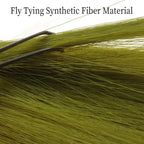 Faux Bucktail Material fly Tying Material tapered Synthetic Fiber
