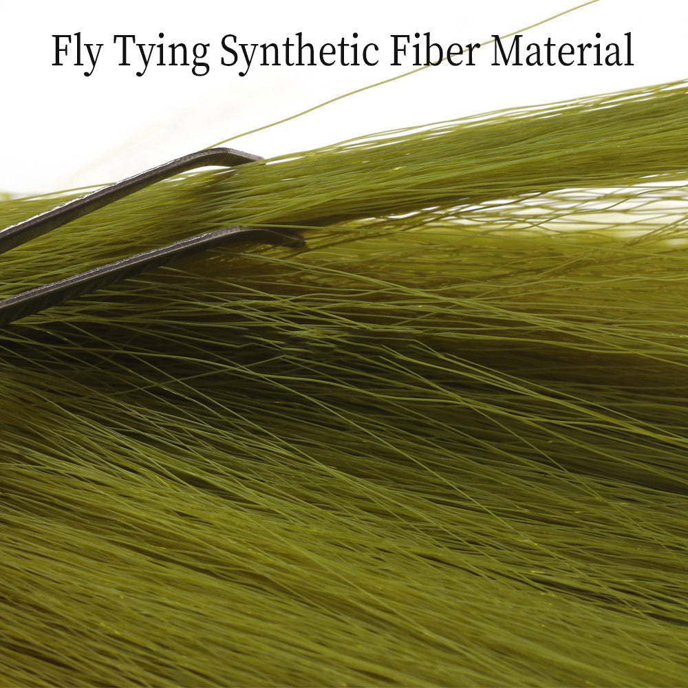 Faux Bucktail Material fly Tying Material tapered Synthetic Fiber