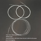 Clear tapered nylon fly fishing leaders with welded loops