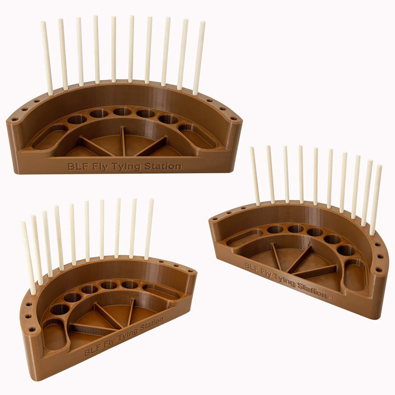 Fly Tying Station Accessory Tool Plastic Storage Box for Fly Binding Essential Fishing
