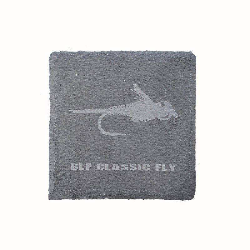 Creative Fly Fishing-Themed Slate Coasters Fishing Tools & Accessories