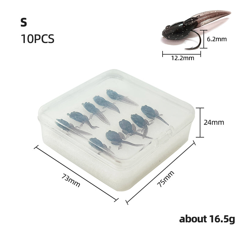 TPE Material Lifelike Tadpole Soft Bait for Lure and Fly Fishing