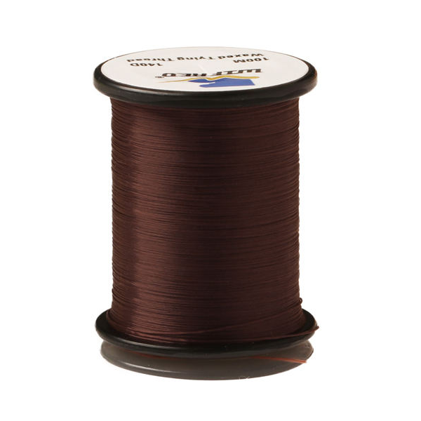 Wifreo 140D nylon fly tying thread in dark brown, 100m single spool