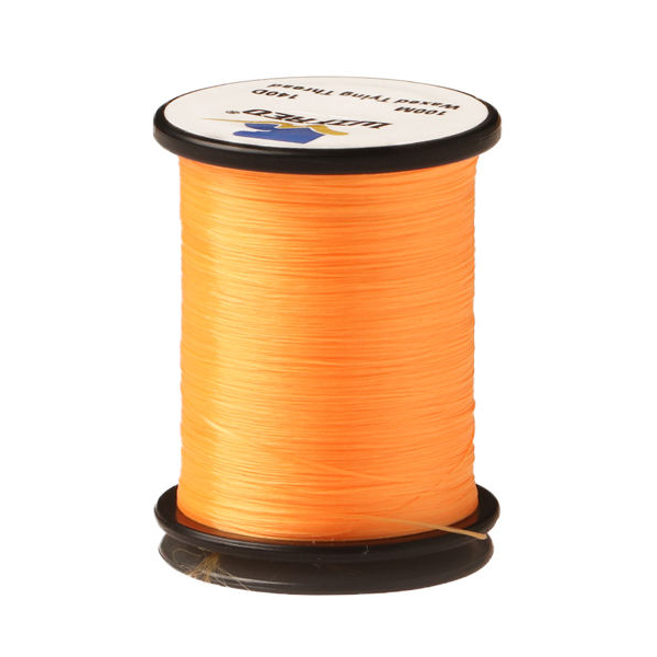 Wifreo 140D nylon fly tying thread in orange, 100m single spool