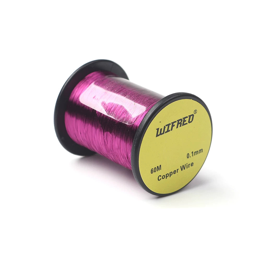 WIFREO 0.1mm copper wire, 60m single spool, 03 Purple