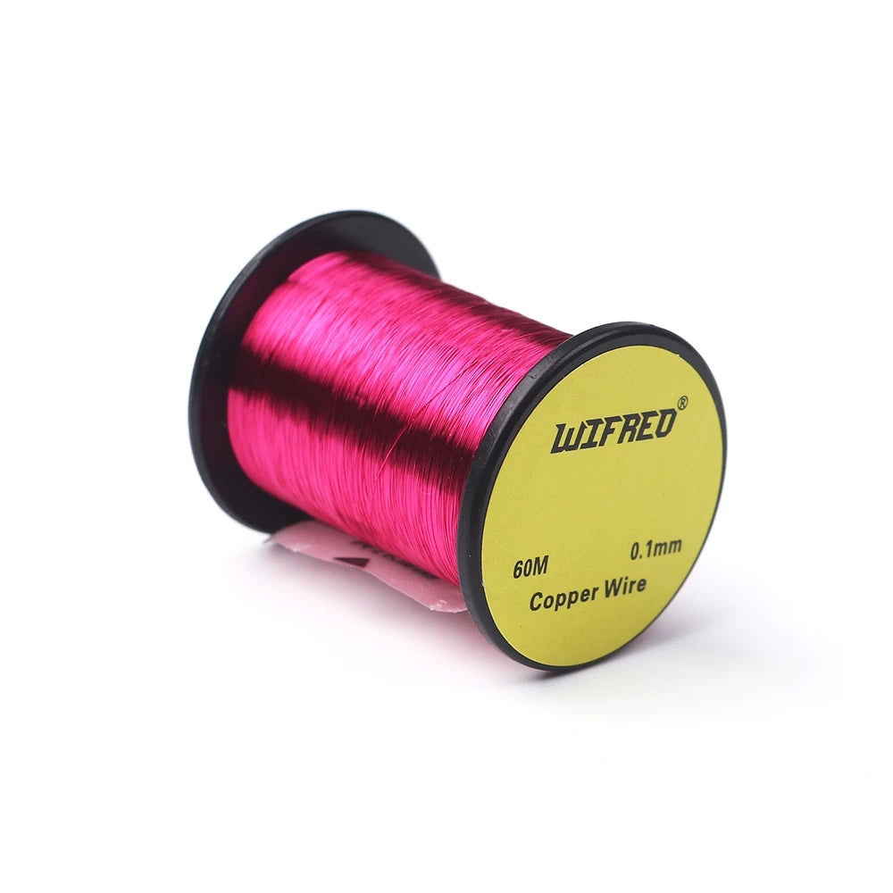 WIFREO 0.1mm copper wire, 60m single spool, 12 Rose