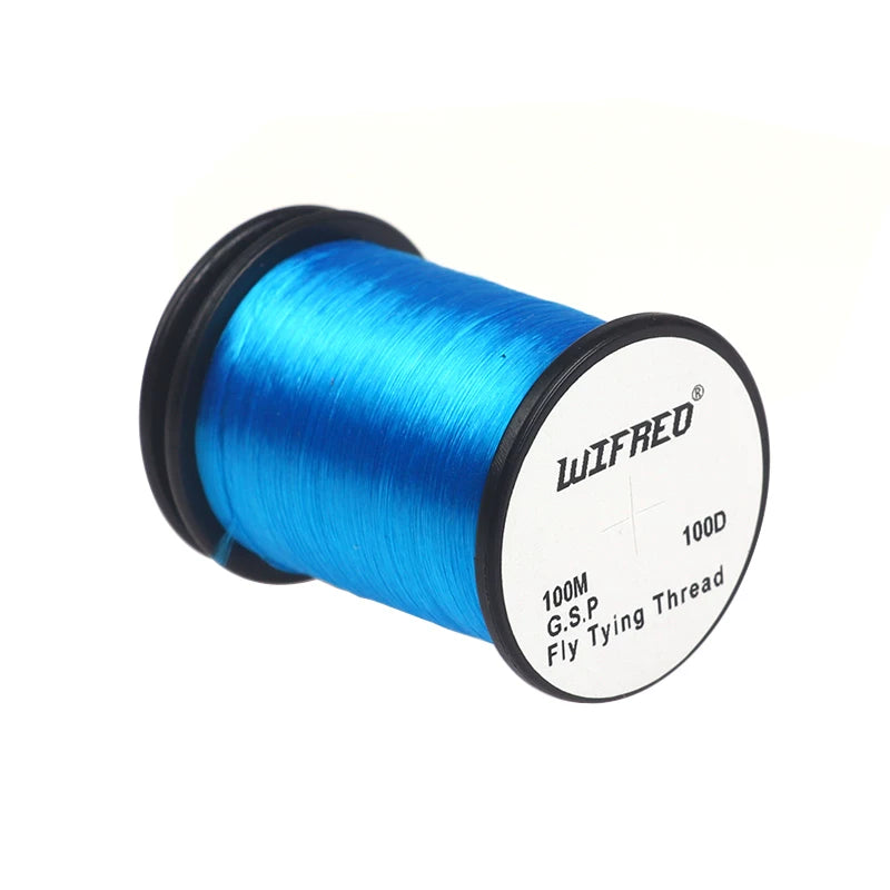 WIFREO 100D GSP fly tying thread in Blue, 100m single spool
