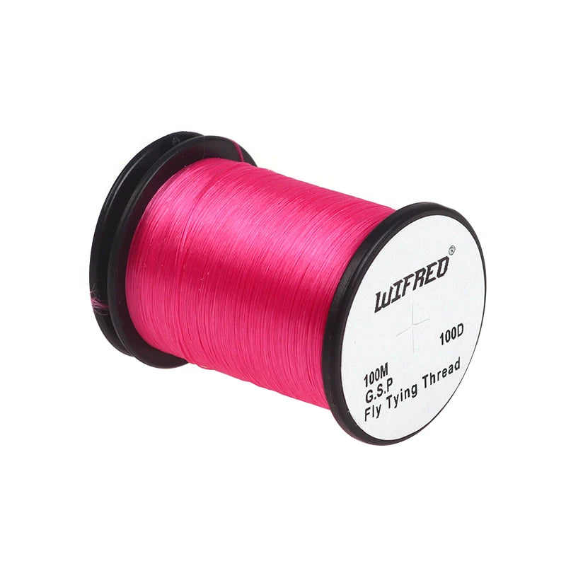 WIFREO 100D GSP fly tying thread in Rose, 100m single spool