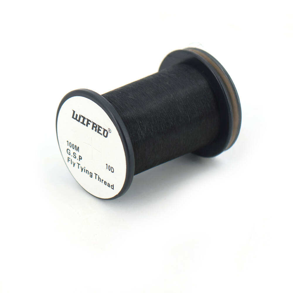 WIFREO 10D GSP fly tying thread in Black, 100m single spool