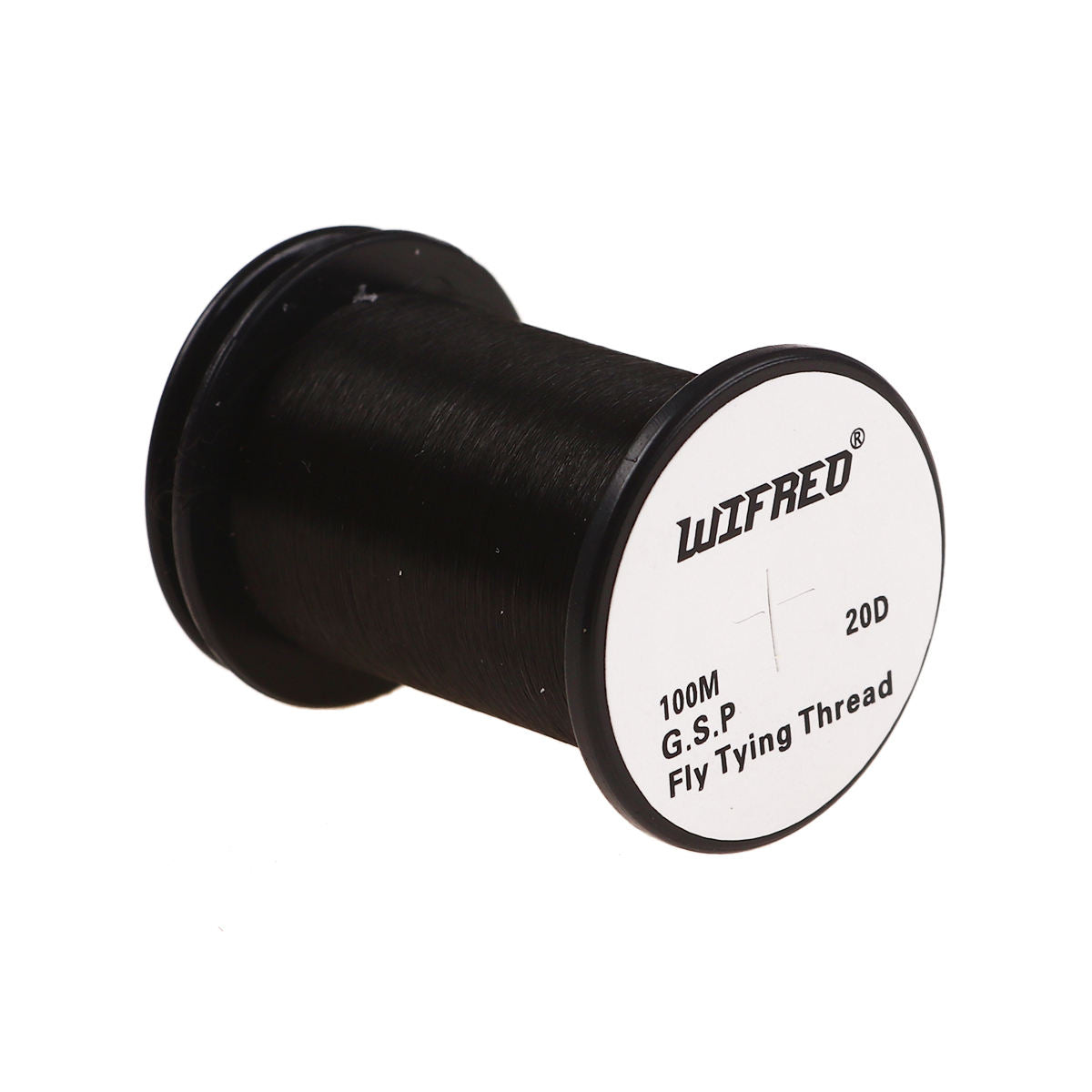 WIFREO 20D GSP fly tying thread in Black, 100m single spool