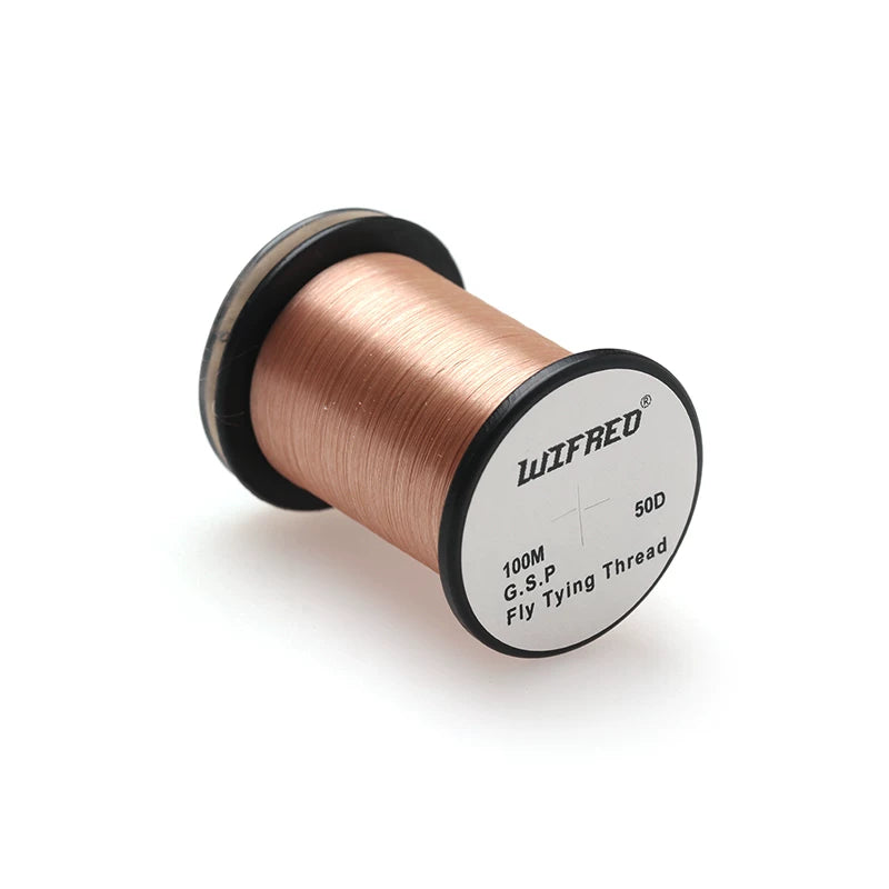 WIFREO 50D GSP fly tying thread in Brown, 100m single spool