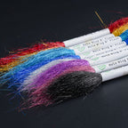 WIFREO Holo Wing Flash fiber bundles showing the texture and range of colors