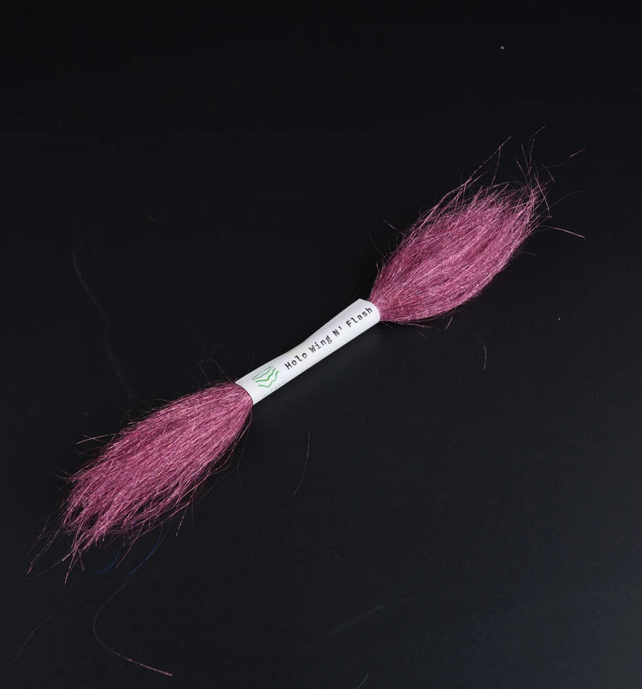 WIFREO Holo Wing Flash pink fly tying fiber bundle